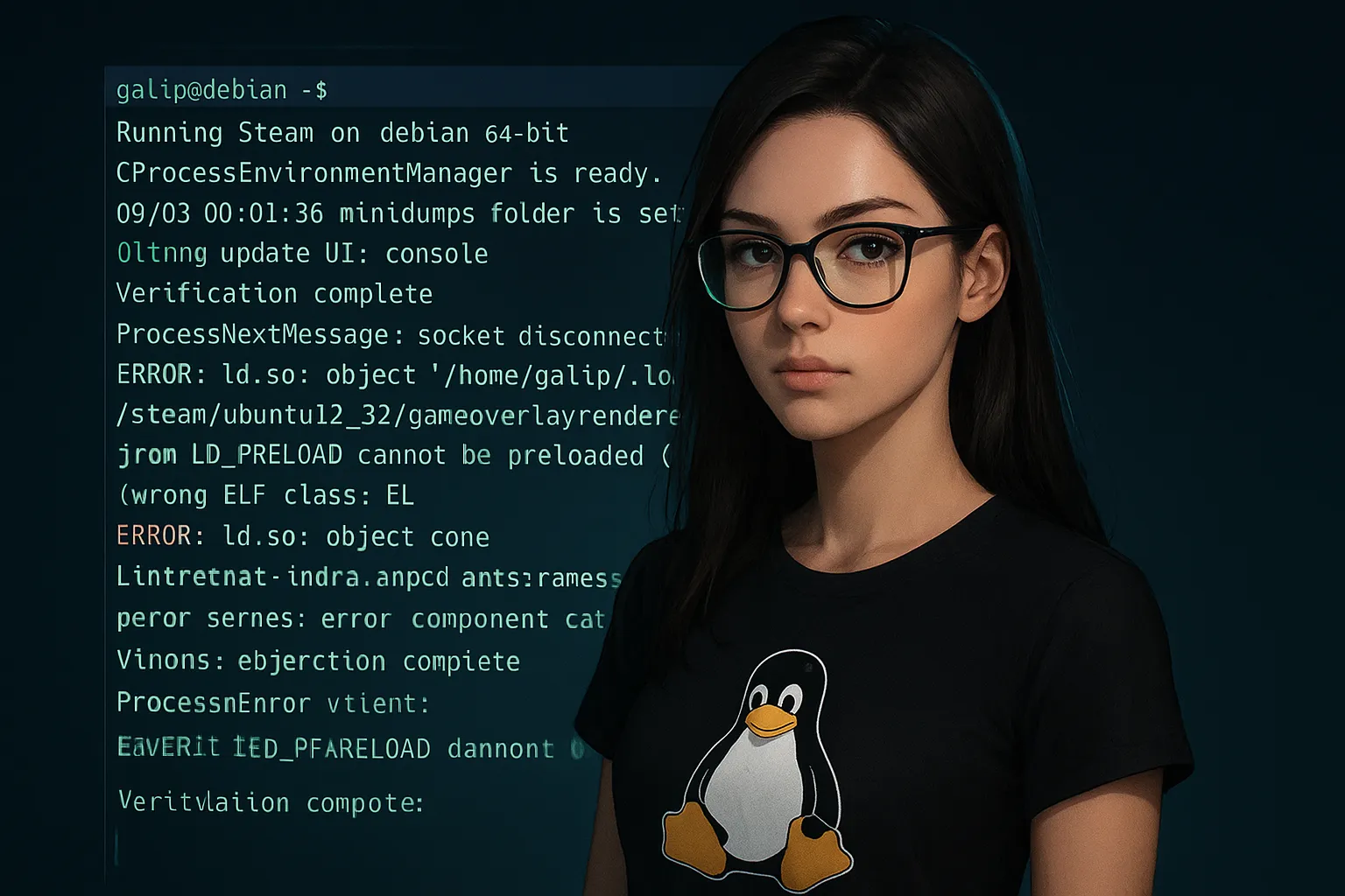 Linux Kızı ile Steam Debian Wrong ELF Class ve Gamemode Hatası Çözümü
