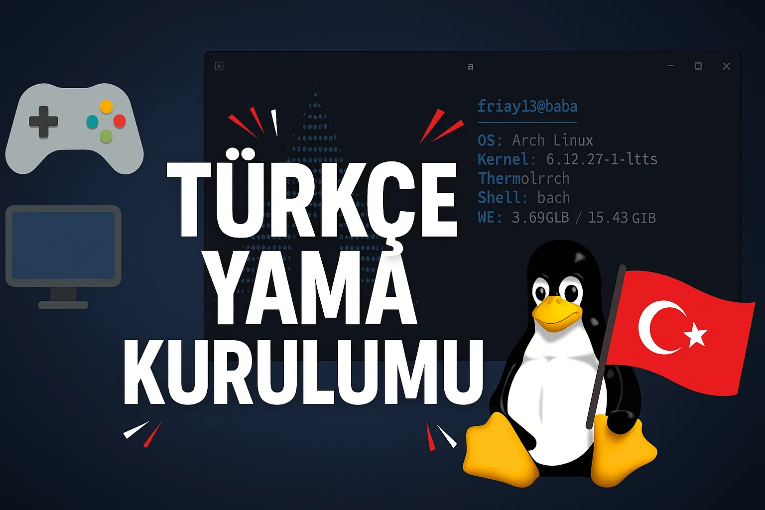 Linux'ta Türkçe yama kurulumu
