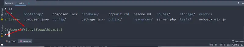 PHPStorm Cmder Terminal
