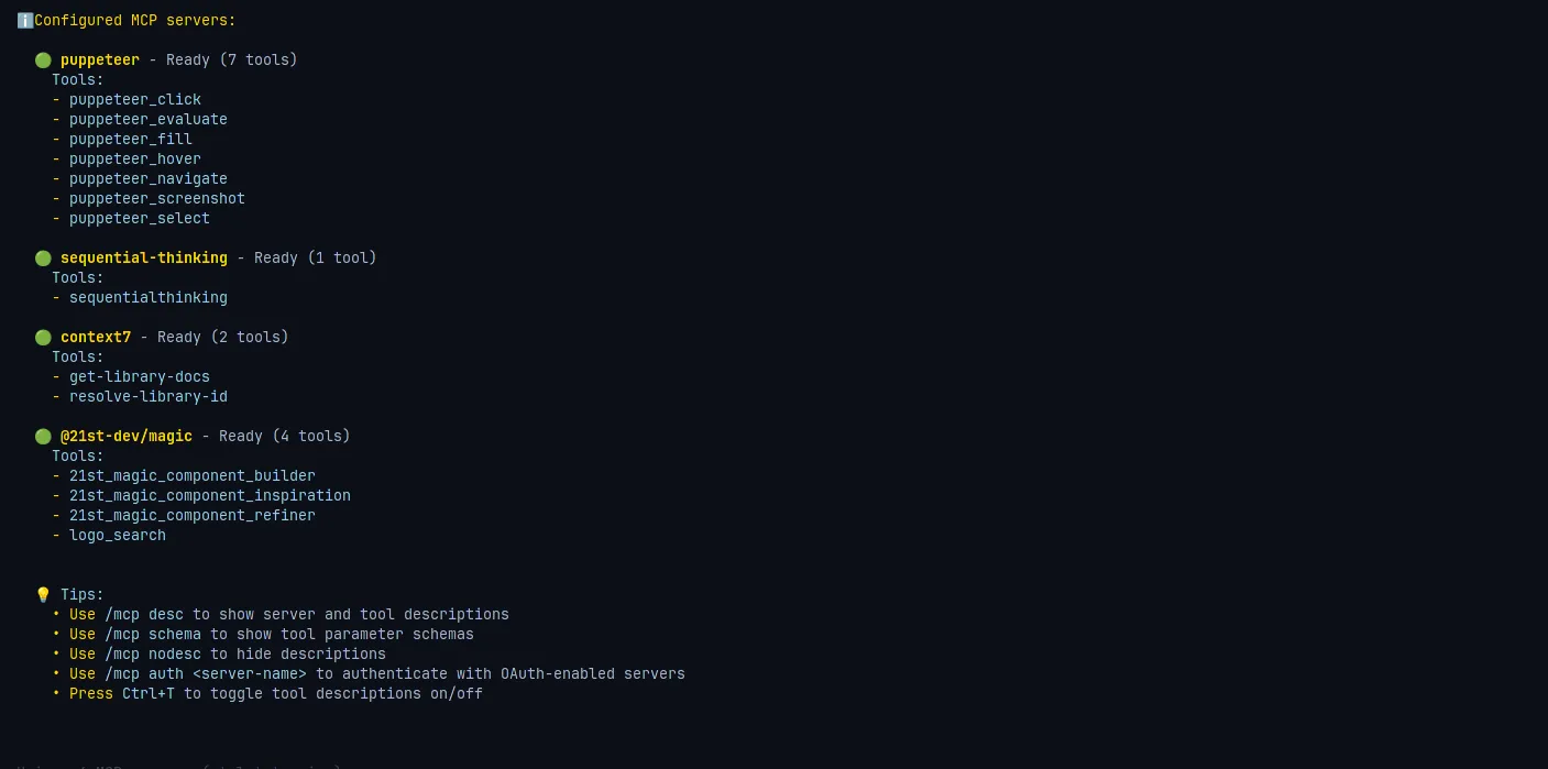 Qwen MCP Server Aktif
