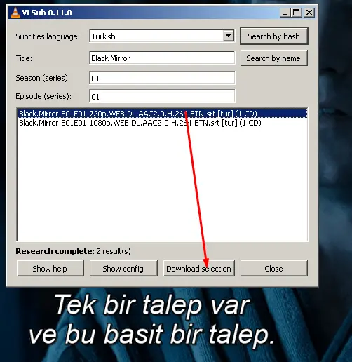 VLSub Altyazı Bulma